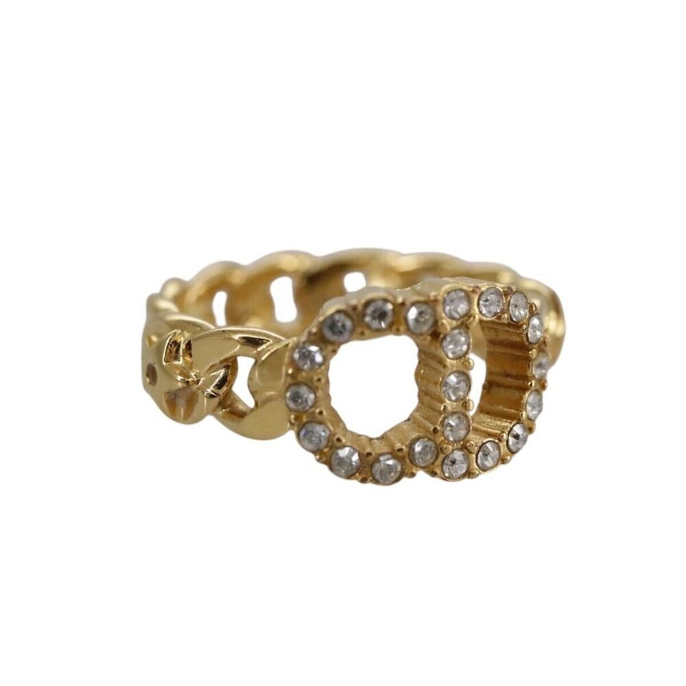 Christian Dior Ring metal Gold Auth